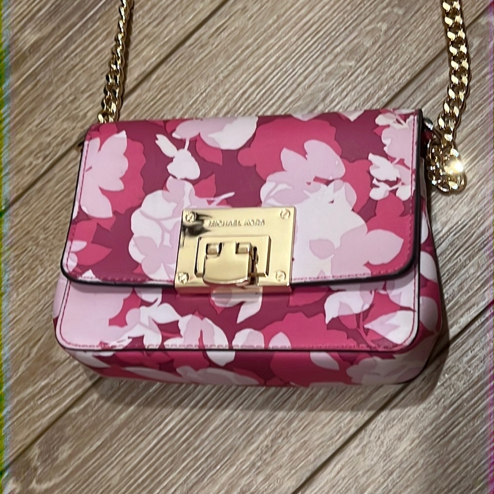 Michael Kors Pink Floral Bag